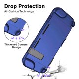 TSV Dockable Cover Case for Nintendo Switch, Protective Case Cover, Shockproof Anti-Scratch Hard Metal Shell Fit for Nintendo Switch Console, Joy-Con Controller, Blue